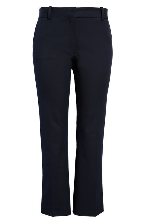 FRAME Le Crop Mini Bootcut Trousers in Navy