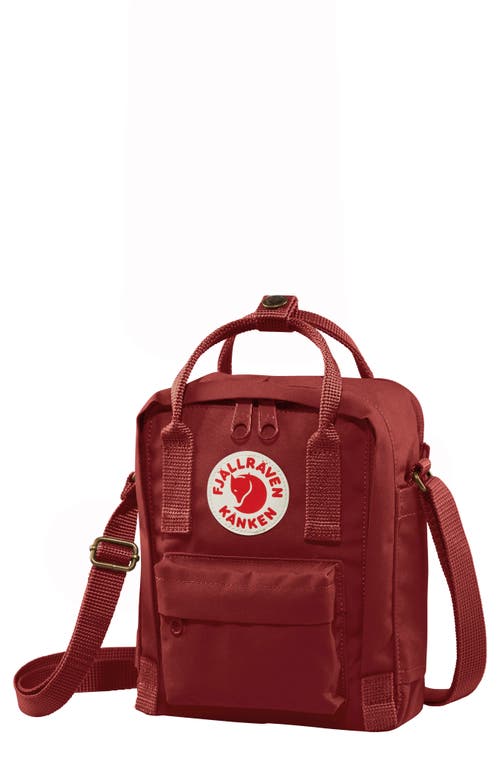Fjällräven Kånken Water Repellent Sling Shoulder Bag in Ox Red