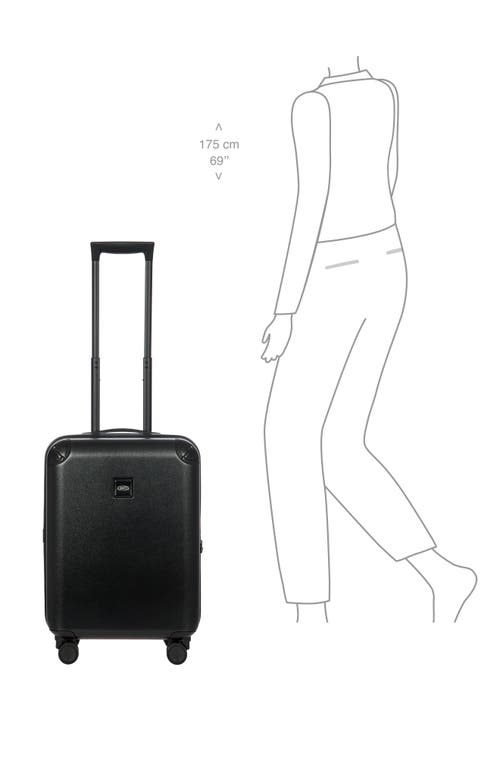 Bric's Amalfi 21" Carry-on Spinner Suitcase In Black/black