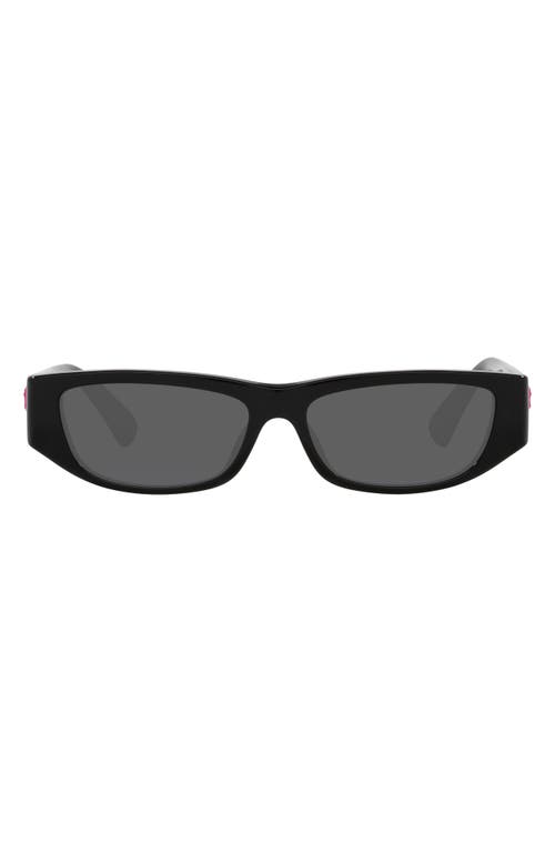 Versace Kids' 45mm Rectangular Sunglasses in Black at Nordstrom