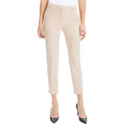 Theory Treeca 2 Good Wool Crop Suit Pants, Pink (Nordstrom Exclusive)