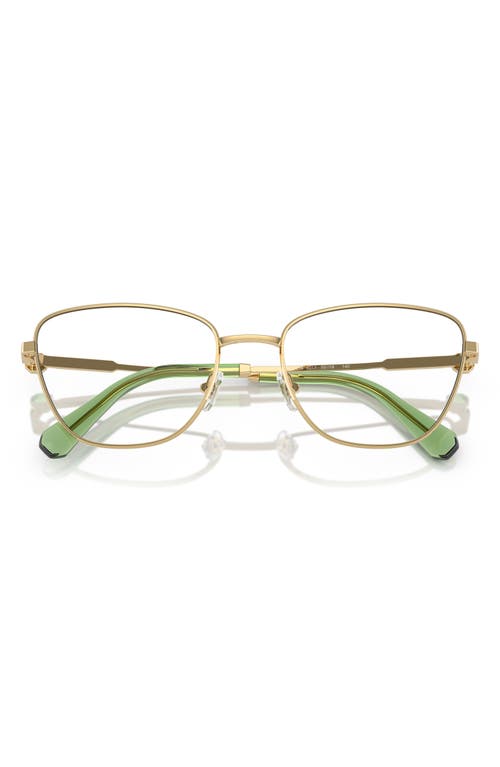 Swarovski 53mm Cat Eye Optical Glasses In Gold