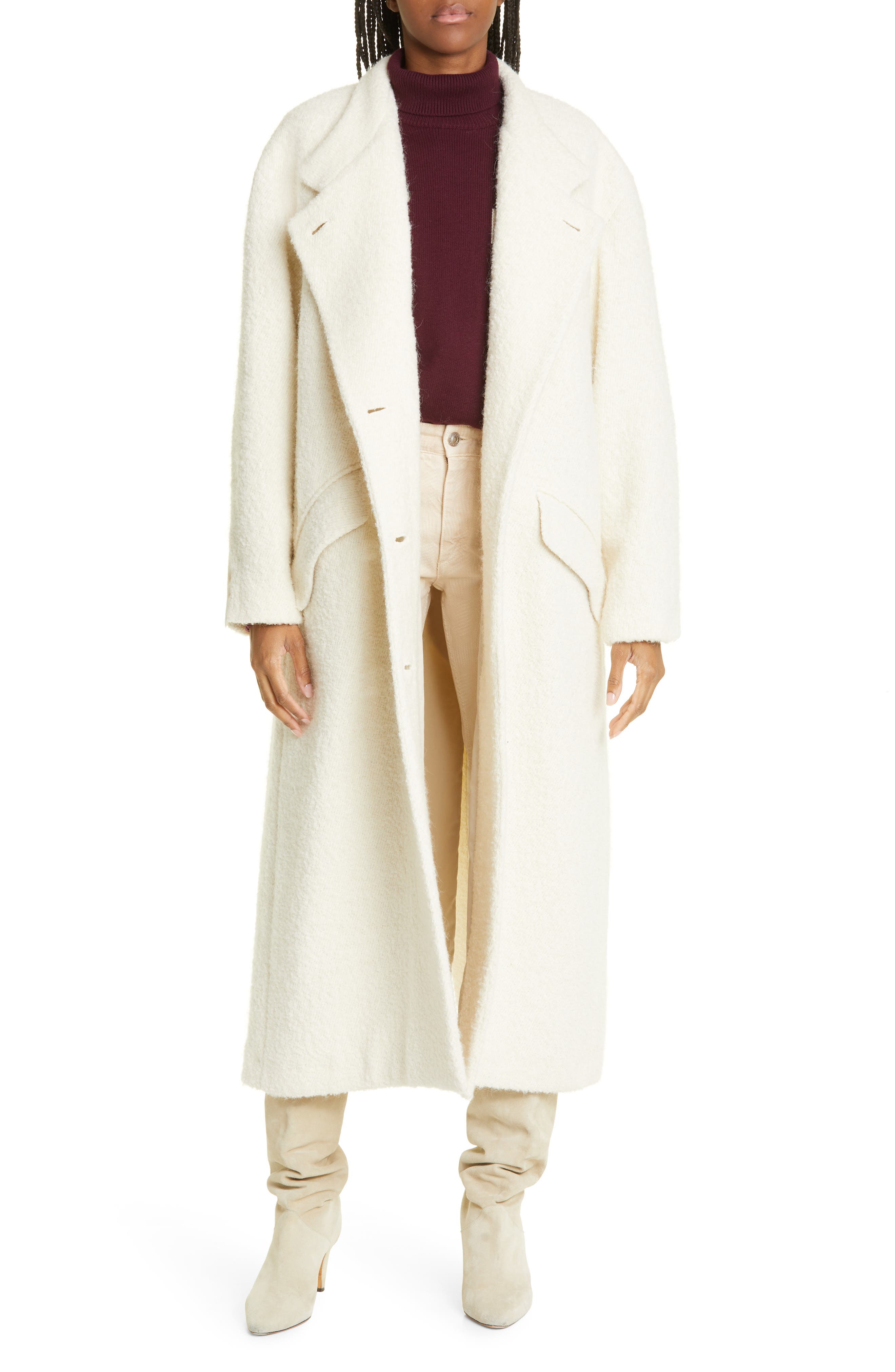 Isabel Marant Etoile Beige amp; White Sabine Coat