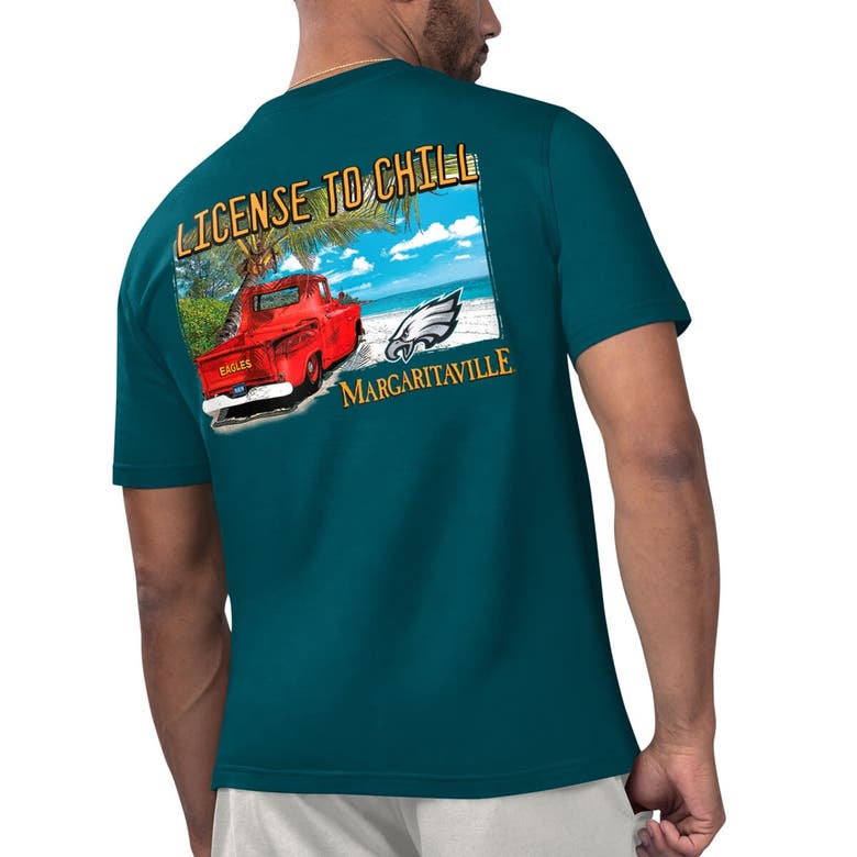 Shop Margaritaville Midnight Green Philadelphia Eagles Licensed To Chill T-shirt