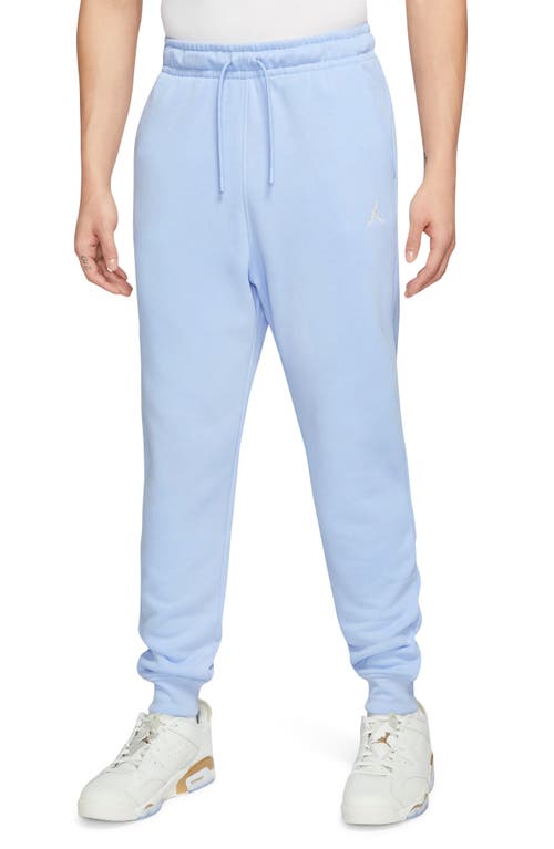 Shop Jordan Essentials Fleece Joggers In Royal Tint/white