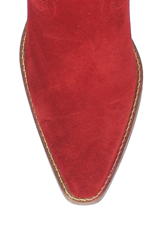 Dingo Day Dream Fringe Embroidered Western Boot In Red