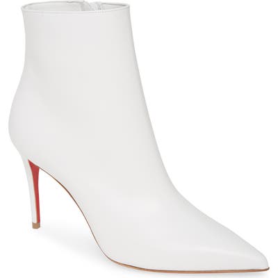 Christian Louboutin So Kate Pointy Toe Bootie, White