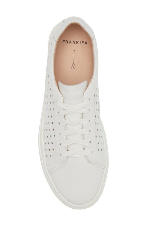 Shop Frankie4 Mim Iv Perforated Sneaker In White Weave