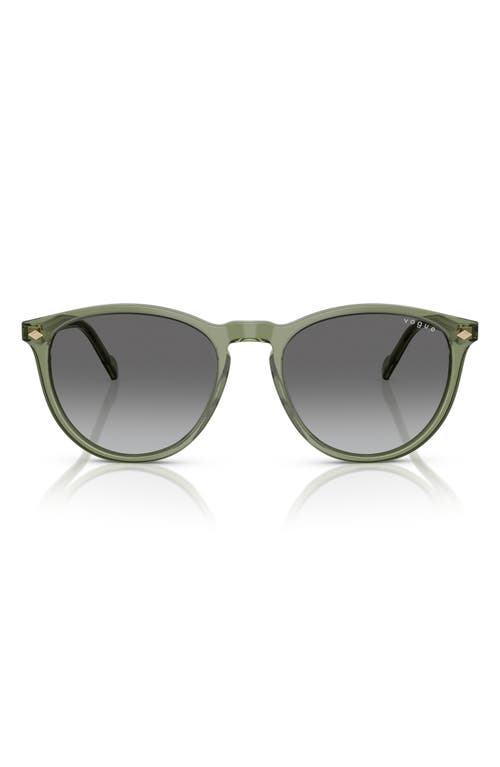 Vogue 53mm Phantos Sunglasses In Transparent Green