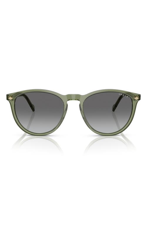 VOGUE 53mm Phantos Sunglasses in Transparent Green 