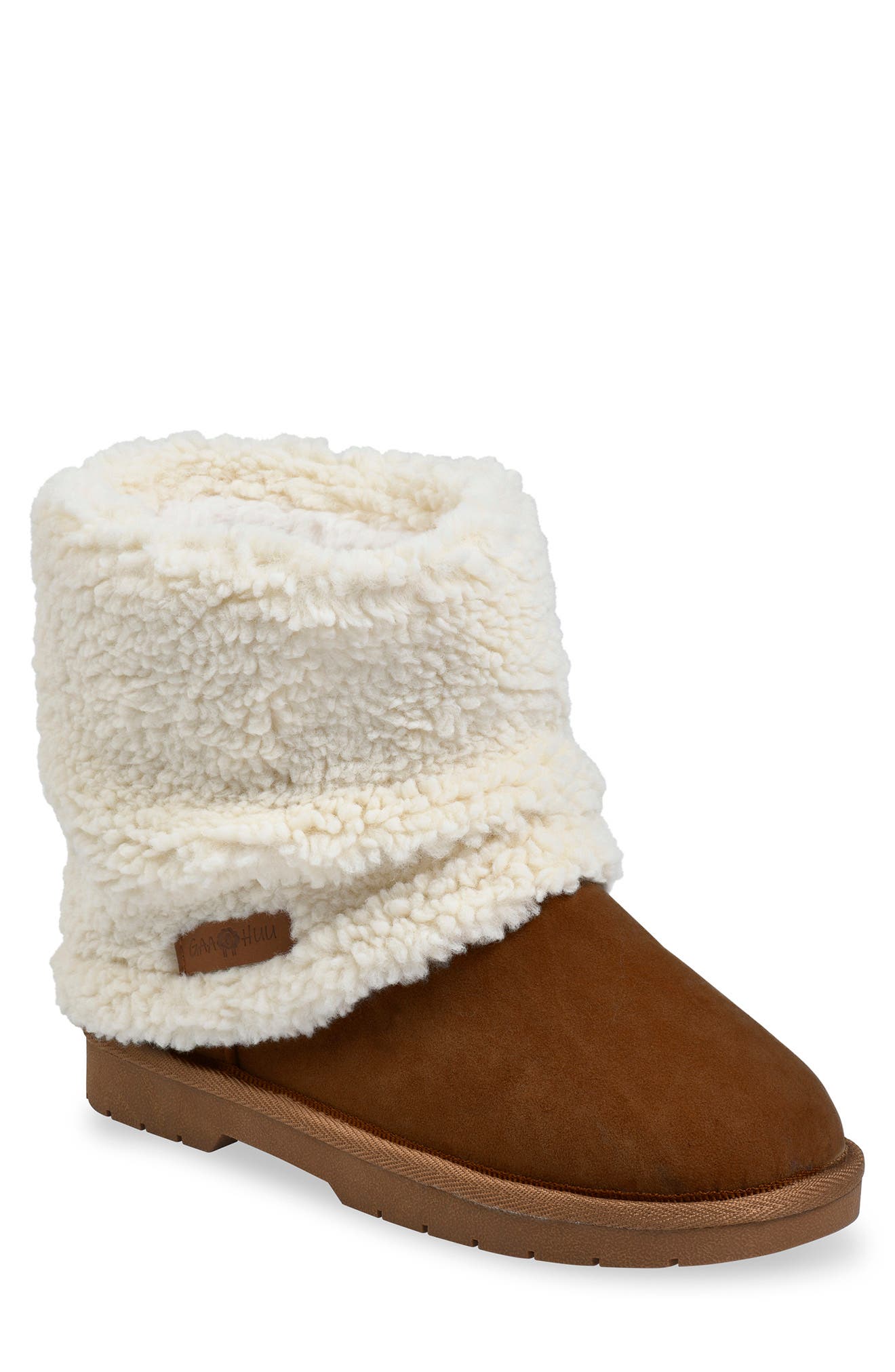 shearling cuff boots