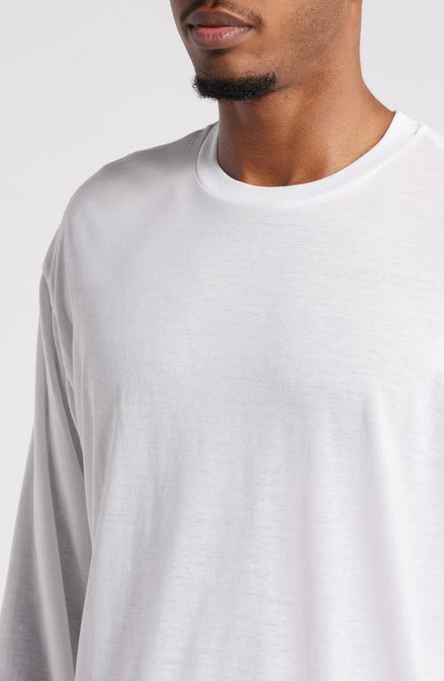 Shop Elwood Burnout Long Sleeve T-shirt In Bright White