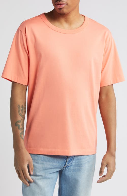 Easy Crewneck Short Sleeve T-Shirt in Coral Fusion