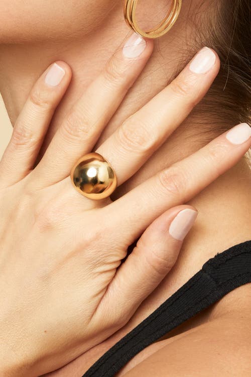 Shop Oradina 14k Yellow Gold Bold Cupola Ring