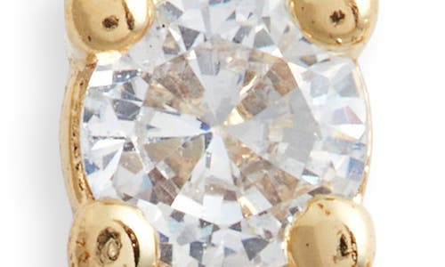 Child Of Wild Dew Drop Cubic Zirconia Stud Earrings In Gold