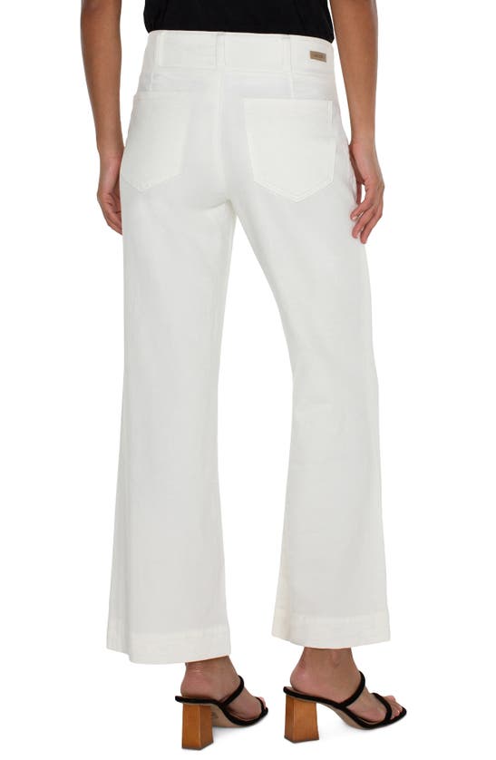 Liverpool Los Angeles Hannah Flare Leg Pants In Ivory