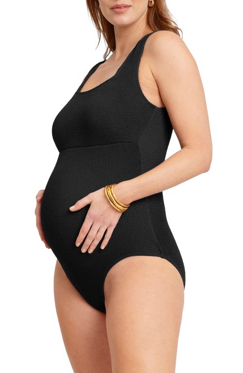 SERAPHINE SERAPHINE TEXTURED MATERNITY ONE-PIECE SWIMSUIT 