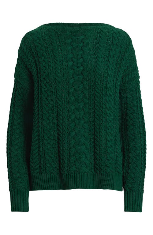 RALPH LAUREN LAUREN RALPH LAUREN CABLE STITCH COTTON BLEND SWEATER