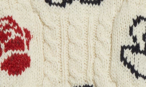 Shop Thom Browne Rose Intarsia Cable Knit Wool & Mohair Sweater Vest In White