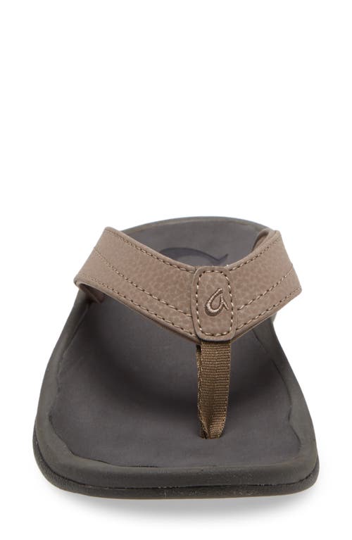 Shop Olukai Ohana Flip Flop In Warm Taupe/island Salt