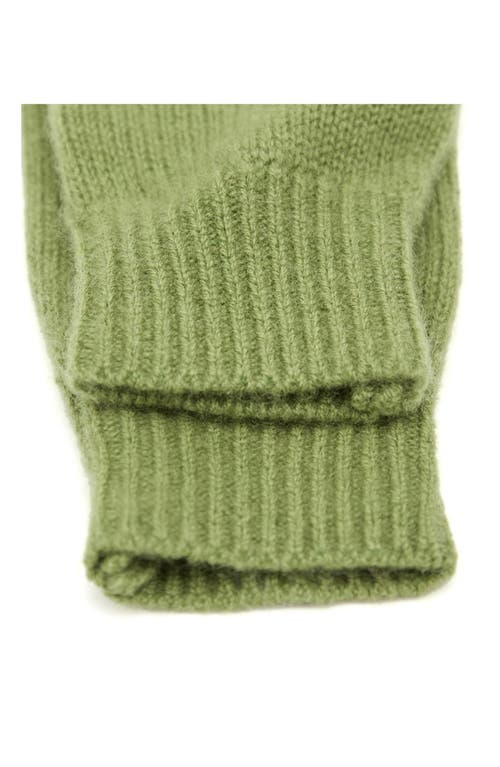 Shop Mango Cashmere Gloves In Green