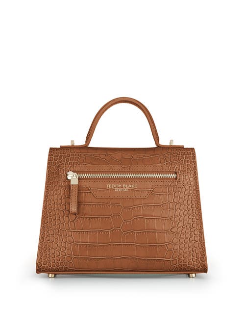 Teddy Blake Ava Croco Gold 11" In Camel Brown
