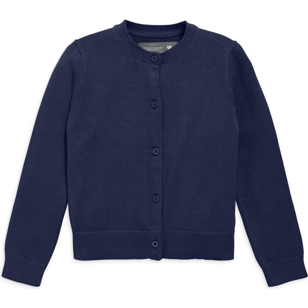 Primary Cotton Cardigan In Navy