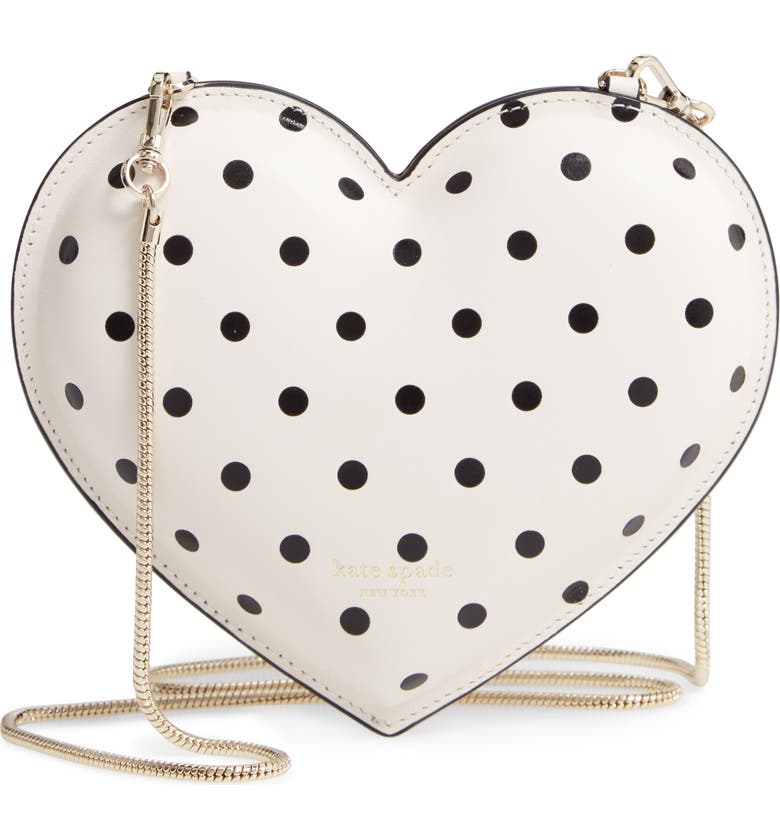 Kate Spade New York Cabana Dot Heart Leather Crossbody Bag Nordstrom