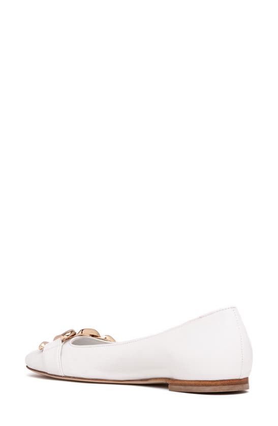 Shop Beautiisoles Giuly Chain Flat In White