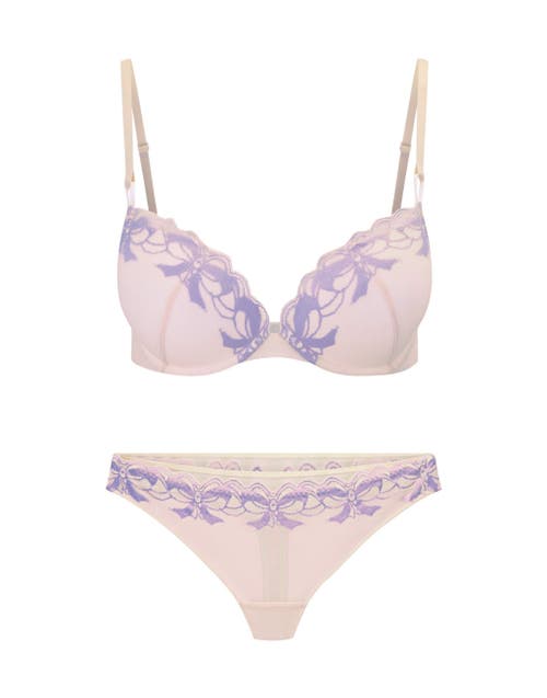 Shop Adore Me Audrina Push Up Plunge Bra In Light Pink