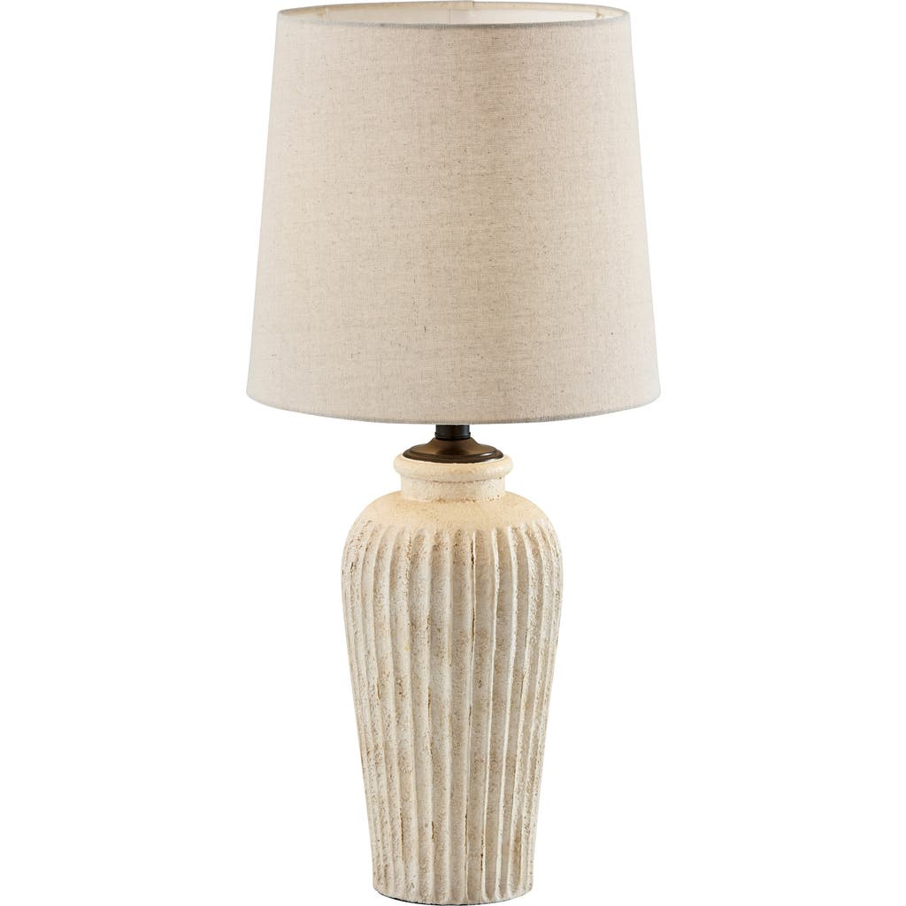 Adesso Lighting Callista Table Lamp In White Ceramic