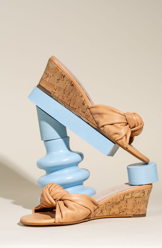 Patricia Green Savannah Wedge Slide Sandal In Beige