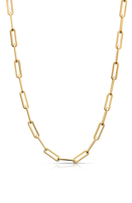Christina Greene Paper Clip Chain Necklace in Gold