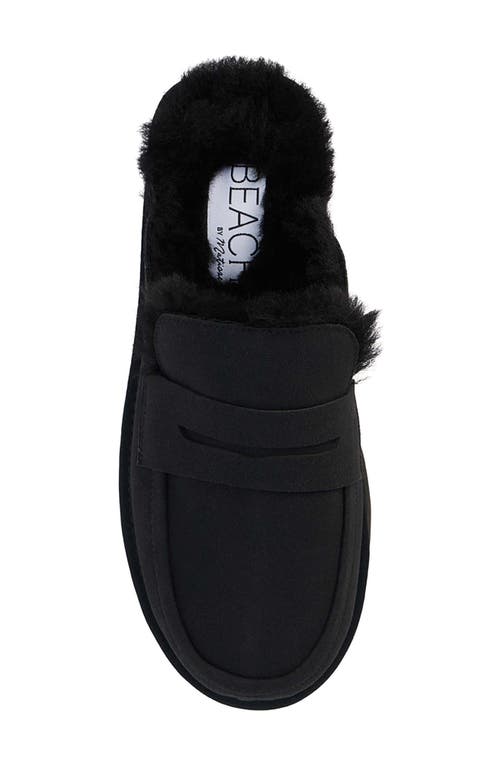 Shop Coconuts By Matisse Stowe Faux Fur Platform Loafer Mule In Black