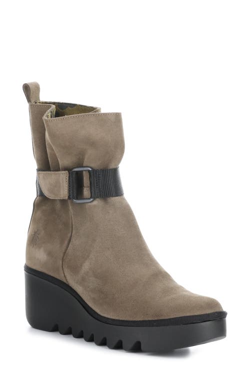 Blit Platform Wedge Bootie in Taupe