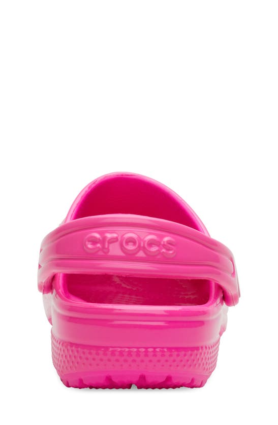 Shop Crocs Kids' Classic Neon Highlighter Clog In Pink Crush