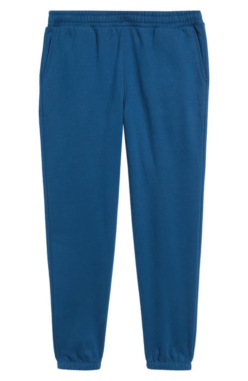 Beyond Yoga Fresh Cut Cotton Blend Sweatpants In Blue Gem