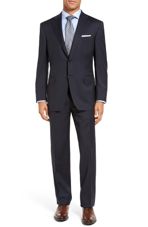 Canali Classic Fit Wool Suit Navy at Nordstrom, Us