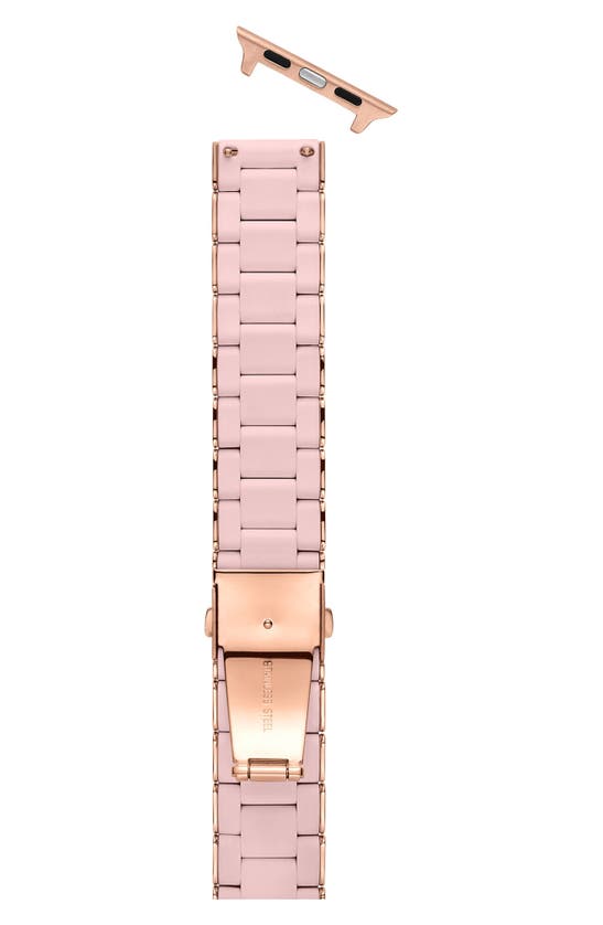 Michele Apple Watch Silicone Wrapped Interchangeable Bracelet, 38-42mm In Pink