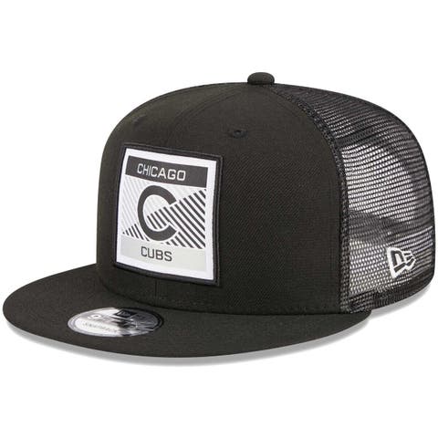 New Era San Diego Padres Black Diamond Vert Trucker 9FIFTY Snapback Hat