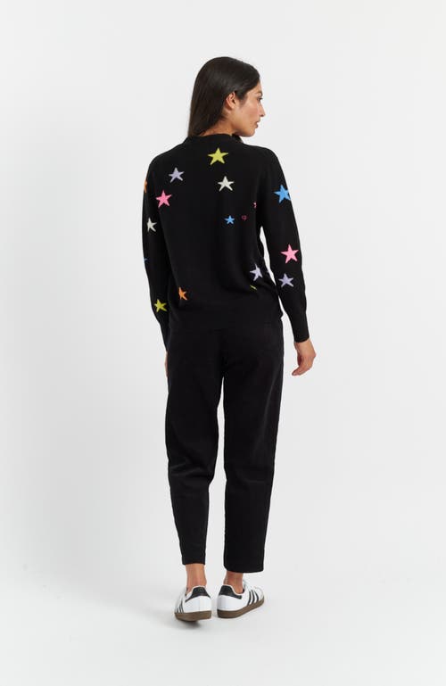 Shop Chinti & Parker Wool-cashmere Star Cardigan In Black