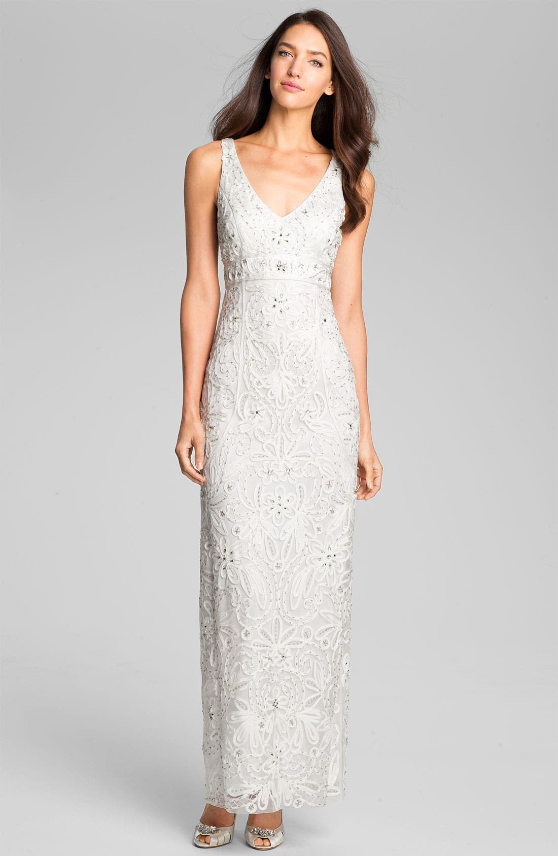 Sue Wong VNeck Embroidered Column Gown Nordstrom