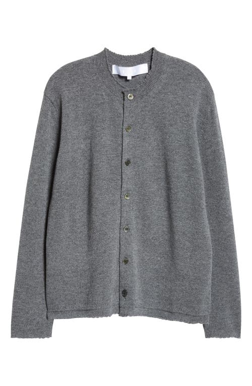 Shop Tao Comme Des Garçons Lambswool Cardigan In Top Gray