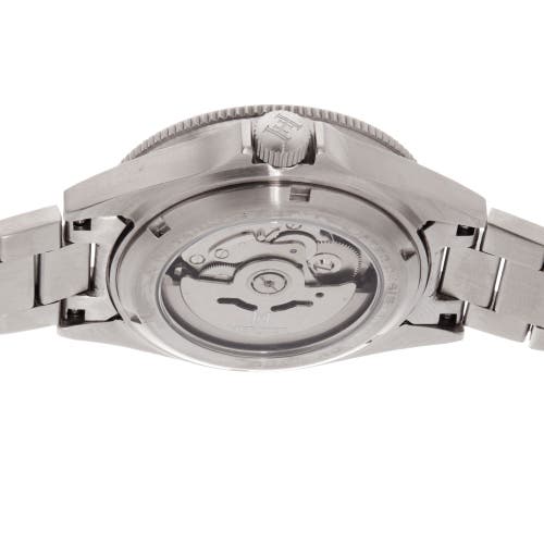 Shop Heritor Automatic Calder Bracelet Watch W/date In Silver/black-red