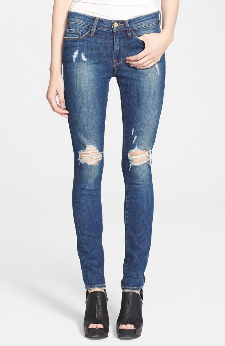 FRAME Denim 'Le Skinny de Jeanne' Destroyed Jeans, Main, color, WALGROVE