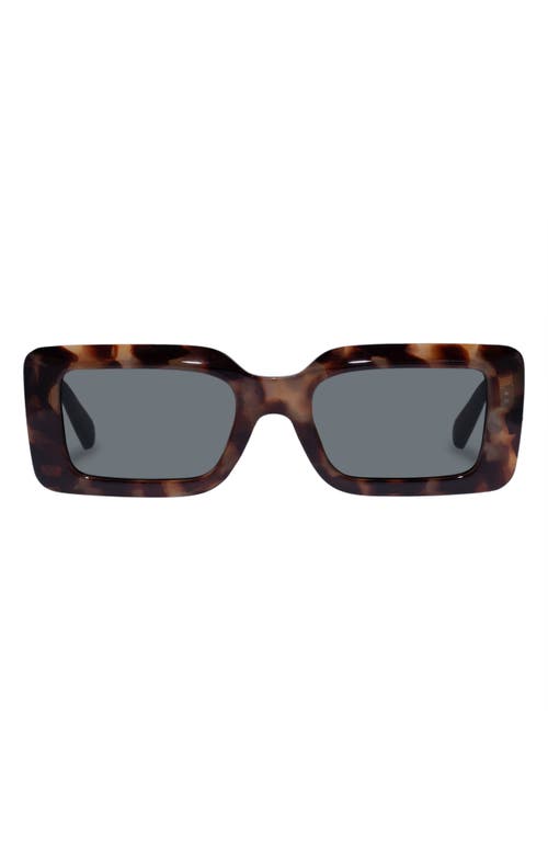 Parallax 50mm Rectangular Sunglasses in Dark Tort