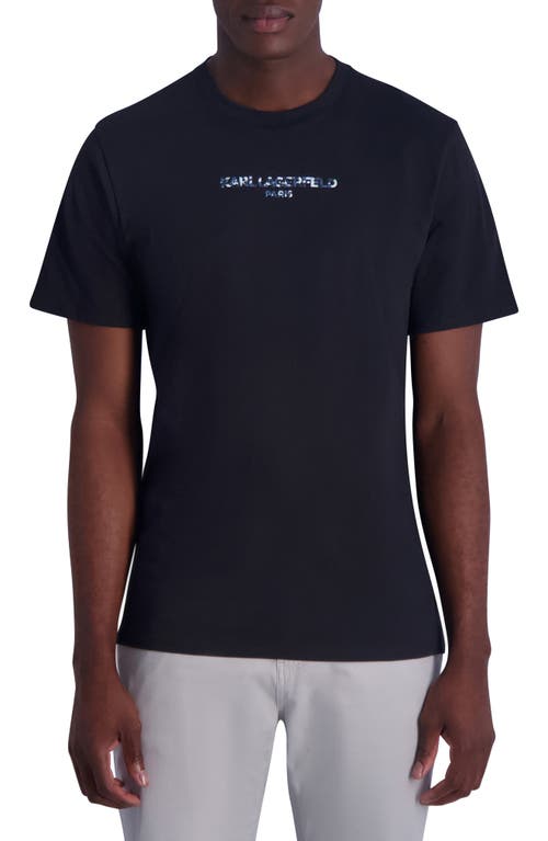 Karl Lagerfeld Paris Raised Camo Logo Graphic T-Shirt at Nordstrom,