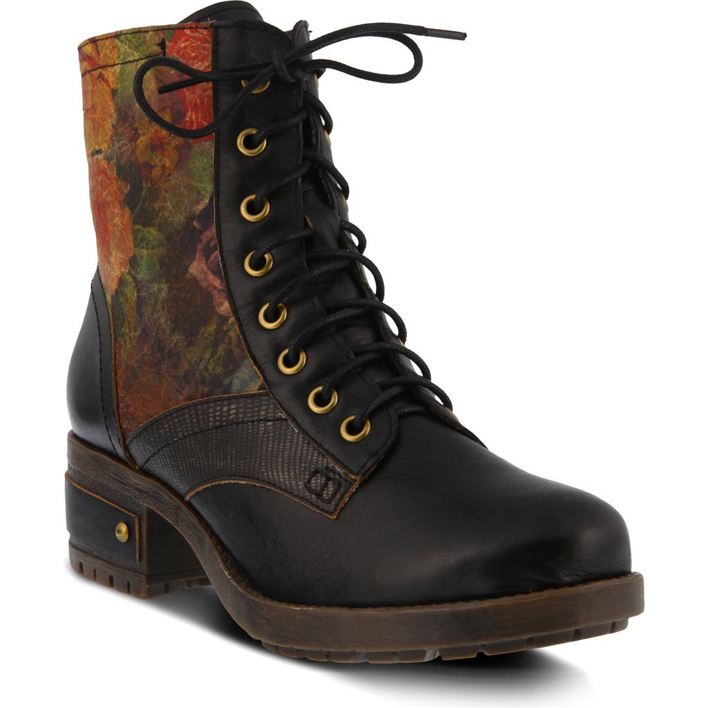 L'artiste By Spring Step L'artiste Marty Lace-up Boot In Black