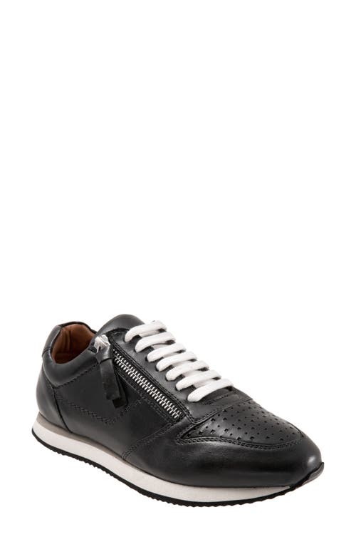 Trotters Infinity Leather Sneaker Black at Nordstrom,