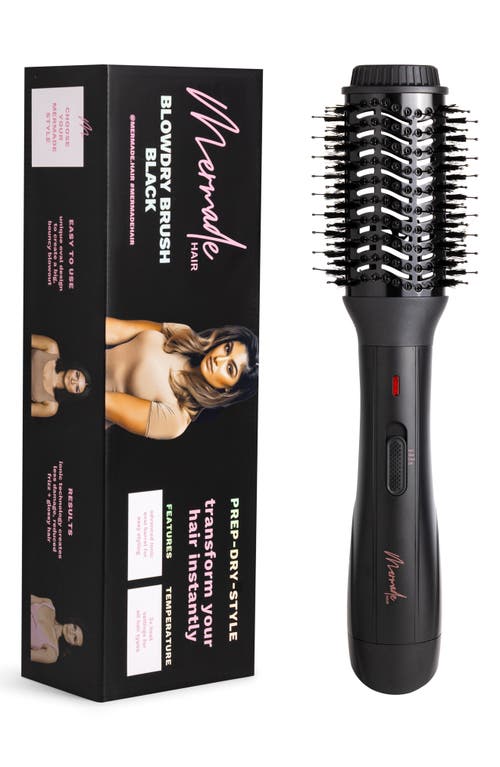 Mermade Hair Blow Dryer Brush In Black